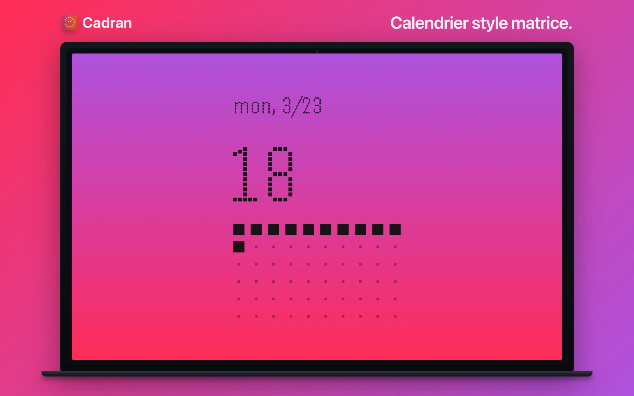 Carbon clock face — Cadran