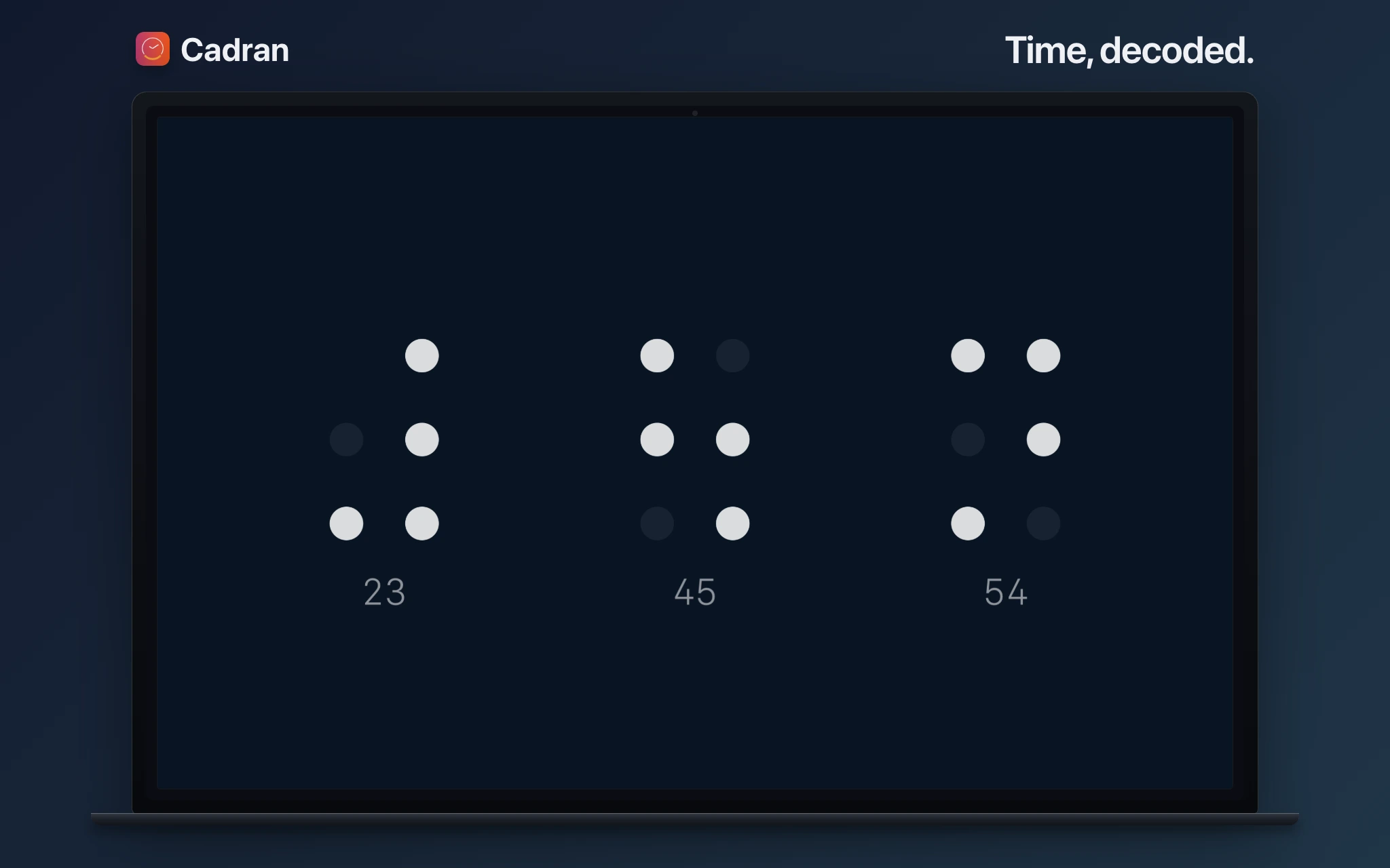 Cipher — Reloj Terminal Estilo Matrix para Mac | Cadran · Cadran